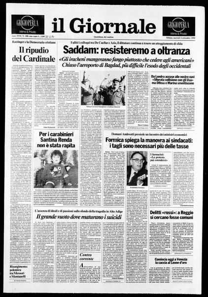 Il giornale : quotidiano del mattino